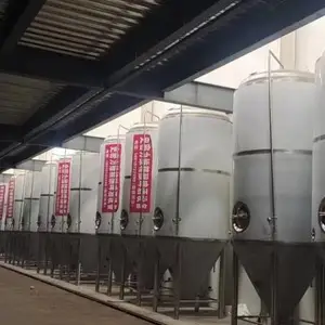四川啤酒厂精酿啤酒设备酿造啤酒机器 20吨发酵罐