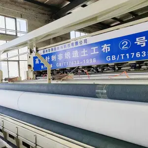 白色3mm丙纶pp土工布强度高韧性好防渗好