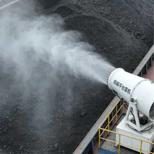 露天矿山FCK-100智能粉尘治理控制器 煤堆降尘高压100米射雾器