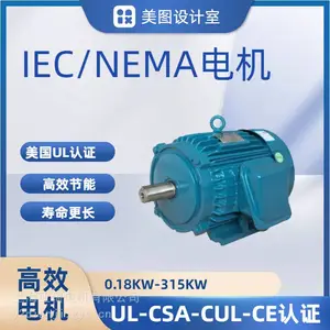 NEMA电机NEMA-449TC-200HP-6 美标英制尺寸UL认证/460V/480V美国电压电机