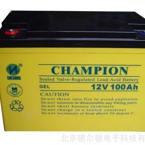 志成***CHAMPION 厂家直销 铅酸免维护蓄电池12V 120Ah NP120-12