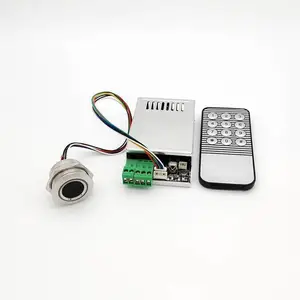 GROW城章科技 K216+R503指纹控制器 遥控器设置 继电器时间可调