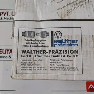 WALTHER-PRÄZISION快换装置不锈钢球面清洁断开接头
