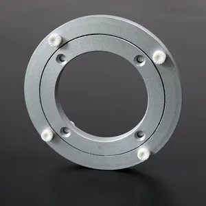 【工厂直销-150mm铝转盘-轴承-展示架底座转盘现货-家具五金】