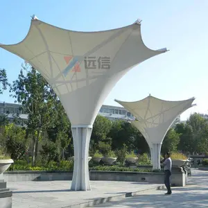 广场张拉膜结构 园林景观膜结构 景区入口膜结构