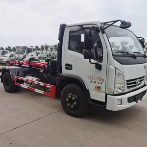 跃进麒麟X3蓝牌勾臂垃圾车 高度2090mm起重能力10吨