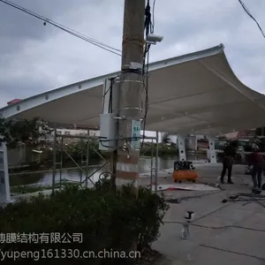 膜结构车棚厂家/索膜结构建筑/张拉膜结构看台
