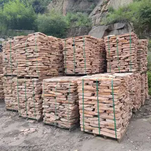 不规则碎拼石 砌墙石厂家直销