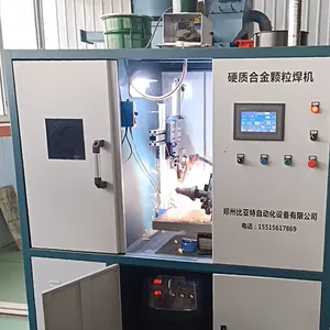 比亚特金刚石颗粒堆焊截齿方法,合金颗粒堆焊机,截齿堆焊设备