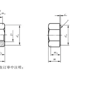 GB6170-2000,I型螺母航空航天船舶电子军用军品