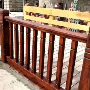 惠州防腐木,仿木栏杆,生态透水混凝土,木结构建筑