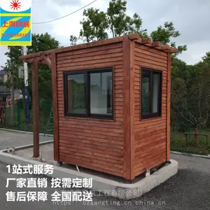 宁波酒店防腐木岗亭生产厂家 哪家工厂定做质量好的景区防腐木保安亭