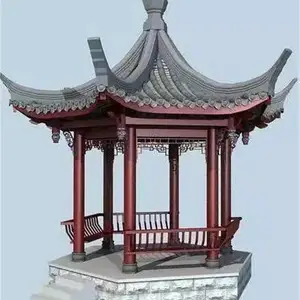 泰州古建凉亭厂可定制各类防腐木长廊 古建凉亭 花架 花箱 葡萄架