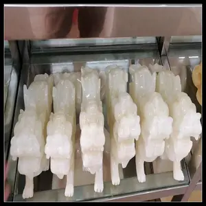 白玉石平安扣摆件玉扣怀古玉器玄关办公室装饰摆设