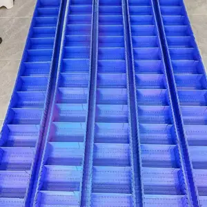 7100网带网链链板W149 纸巾网格型塑料 转弯模块平板链传送带 鼎富链板厂家 输送线厂家 广州佛山链板网链推