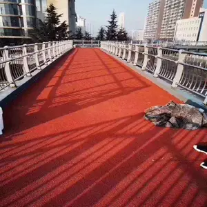 济南防滑路面厂家_济南彩色防滑路面施工_济南彩色陶瓷颗粒地面_山东鑫威