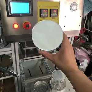 定制 塑料广口瓶封口机 PET食品罐封口机 PP桶铝箔封膜机 封罐机