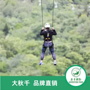 峡谷大秋千器材 拓展基地无动力游乐项目 历奇探险安装建设