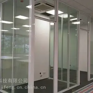 韶关全景双玻百叶隔断墙成品隔断