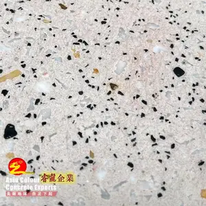 睿龙砾石通体染色艺术混凝土地面全国材料供应 |增效剂密封剂