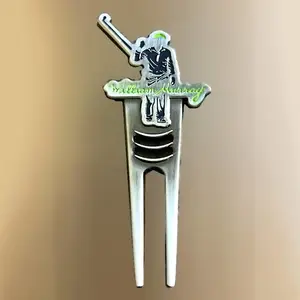 果岭叉定制金属高尔夫球叉创意个性烤漆仿珐琅修叉批发定制