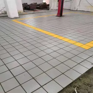全瓷广场砖 汽车4s店用砖 防滑灰色车库瓷砖