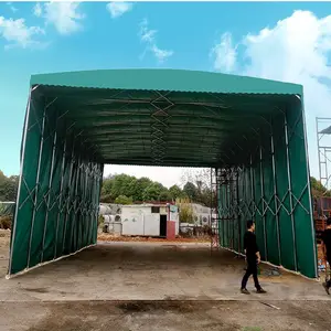浙江耐用盛如亿蓬业移动推拉雨棚价格,仓库推拉棚