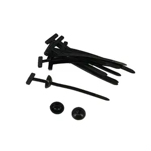 跨境新品Nylon universal cable tie buckle自锁尼龙扎带穿心钉扣