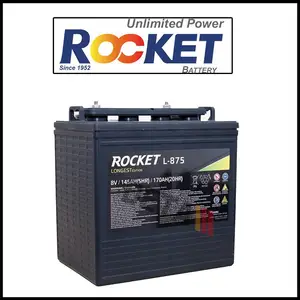 �������ROCKET���� L-875 8V170AH ��ѭ����Һʽ�������