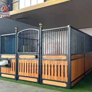 重型竹板马厩 马场马厩 欣和骏私人定制马房 生产热镀锌 马术马栏