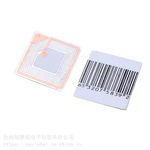 瑞费迪厂家直销强粘性易解码防盗门通用EAS8.2MHZ防盗标签贴纸