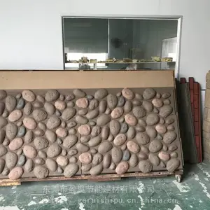 阁瑞石装饰装潢材料源头厂家直销PU人造石墙内外砖背景墙系列之鹅卵石