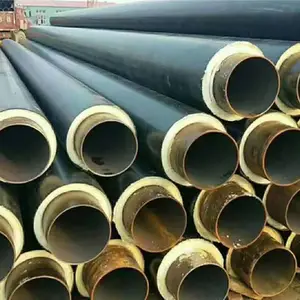 耐高温直埋式聚氨酯保温管城镇加工 直埋热水预制保温管实体规格