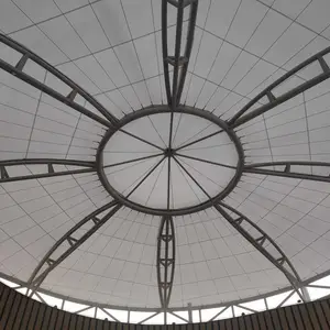 膜材适用多场景需求 各类型管桁架膜材结构造型屋盖雨棚 生产厂商 Q355B材质高强度管桁架工程 GZ埔成