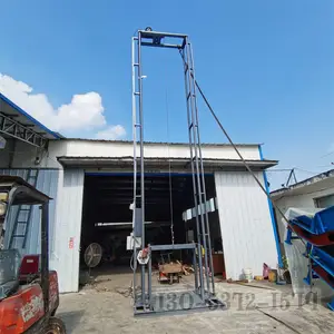 石灰稻谷颗粒自动单斗提升机 翻斗式垂直装车上料机