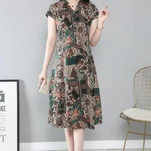非物质文化女装软黄金香云纱货源 莨绸品牌杭州女装批发 21夏装 直播涨粉一手货源