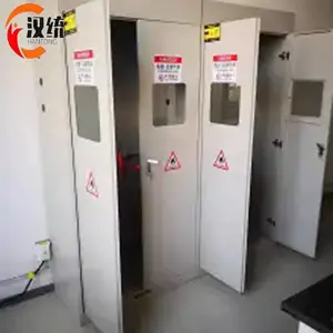 云南全钢气瓶柜 实验室防爆防泄漏储存柜 工业双瓶带报警气体柜