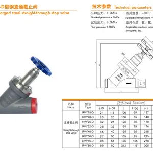 直通/直角截止阀AMG铸钢阀PN40钢管焊接PN25RVY/T