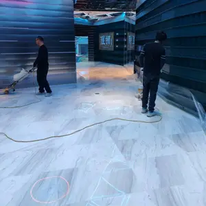 老旧地面翻新 水磨石固化工艺 工装水磨石工程 大型场地施工