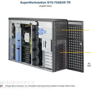 4U4GPU服务器 SYS-7048GR-TR 3D模拟和渲染 数字成像，医疗应用，石油与天然气