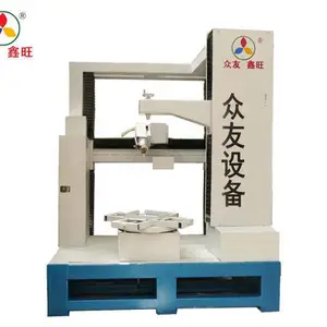 曲阳众友鑫旺全自动三维立体电脑数控五轴五联动圆雕机大型石材木材雕刻机