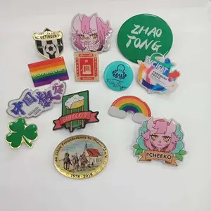 定做金属烤漆徽章同学会徽章卡通动物珐琅胸针定制