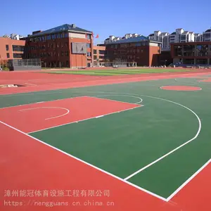 漳州篮球场施工_硅pu丙烯酸悬浮地板_篮球场建设_运动场地施工_塑胶运动场建设_漳州能冠体育