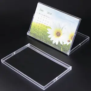 6寸PS月历卡展示盒 透明塑料CD盒 学生便签盒 透明价格牌餐牌盒