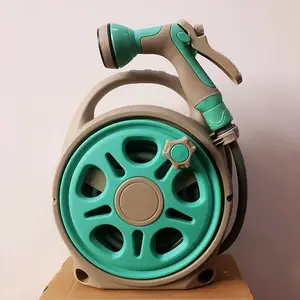 厂家直销便携式水管车套装浇花神器洒水器洗车水枪家用卷管器迷你收纳架