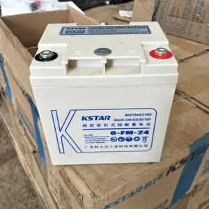 科士达UPS蓄电池免维护12V24AH/6-GFM12-24太阳能电瓶消防蓄电池