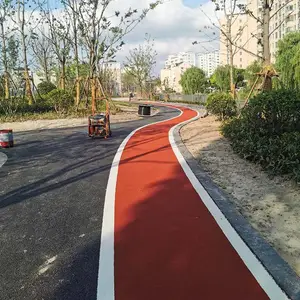 美沥特 彩色陶瓷颗粒防滑路面工艺
