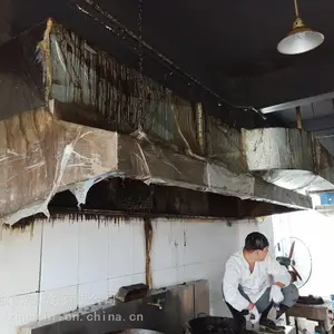 食堂抽油烟机机清洗/联系卓驰清洗/洗坏包赔