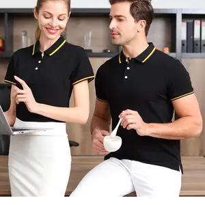 昆明纯棉珠花短袖全棉POLO衫定制logo广告衫促销服定做文化衫