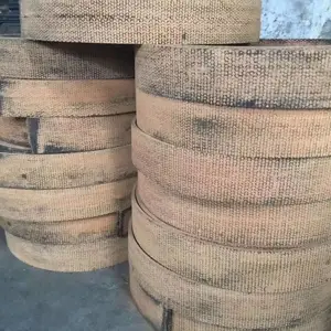 石棉橡胶铜丝制动带 矿山机床车辆用橡胶刹车带 树脂编织刹车带